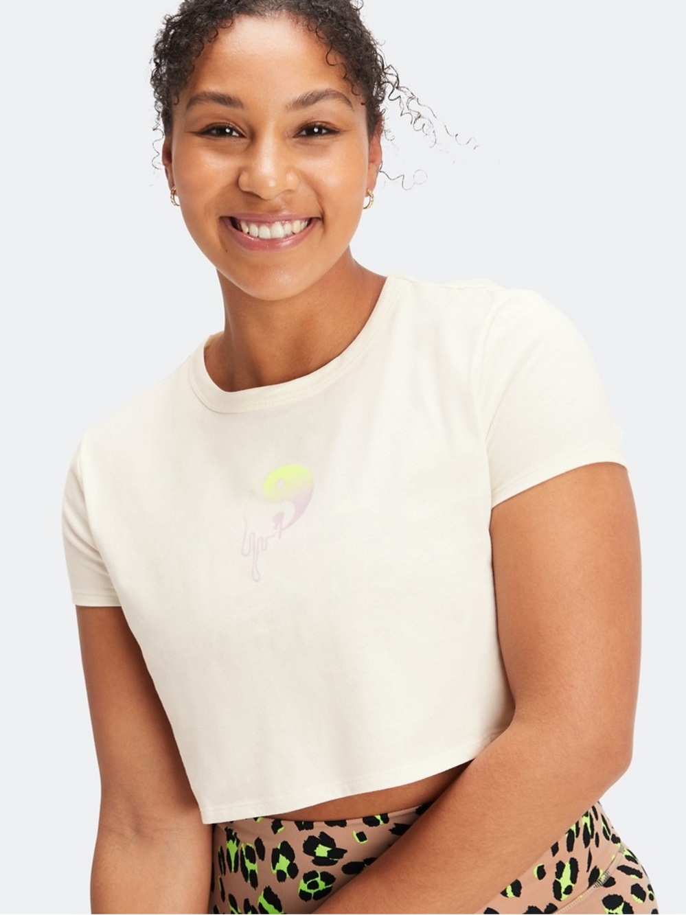 Fabletics baby crop tee size small